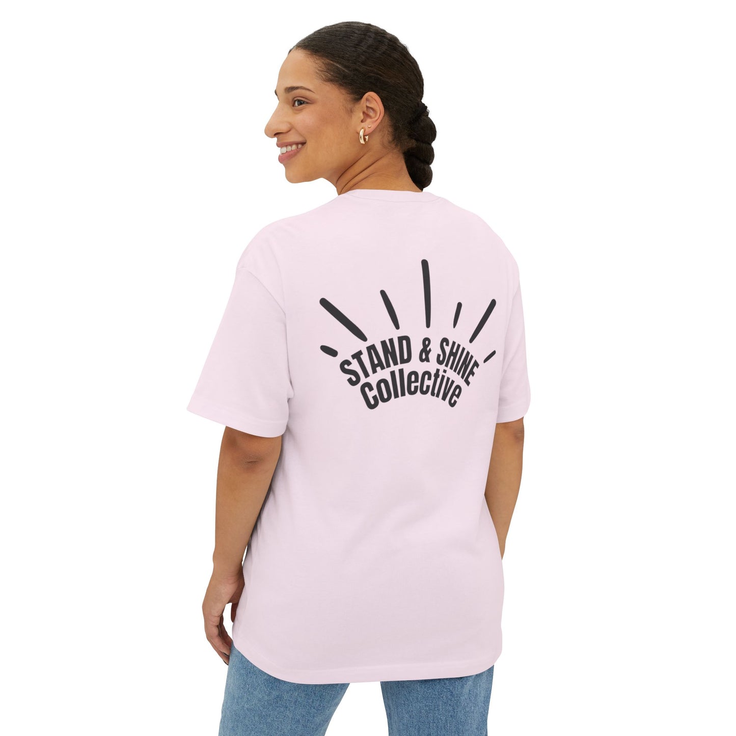 Unisex Oversized Boxy Tee - Stand & Shine Collective - Relaxed Fit, Casual Wear, Everyday Style
