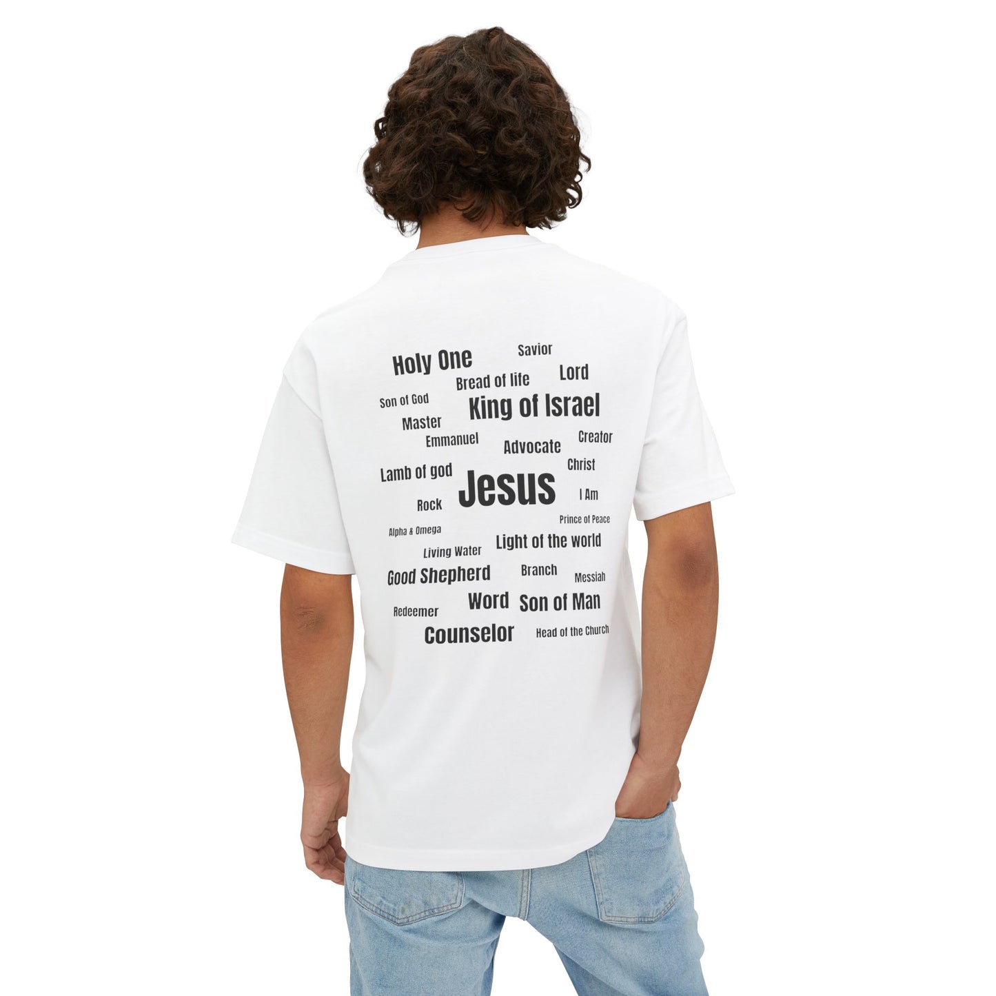 Names of Jesus Oversized Boxy Tee - Stand & Shine Collective