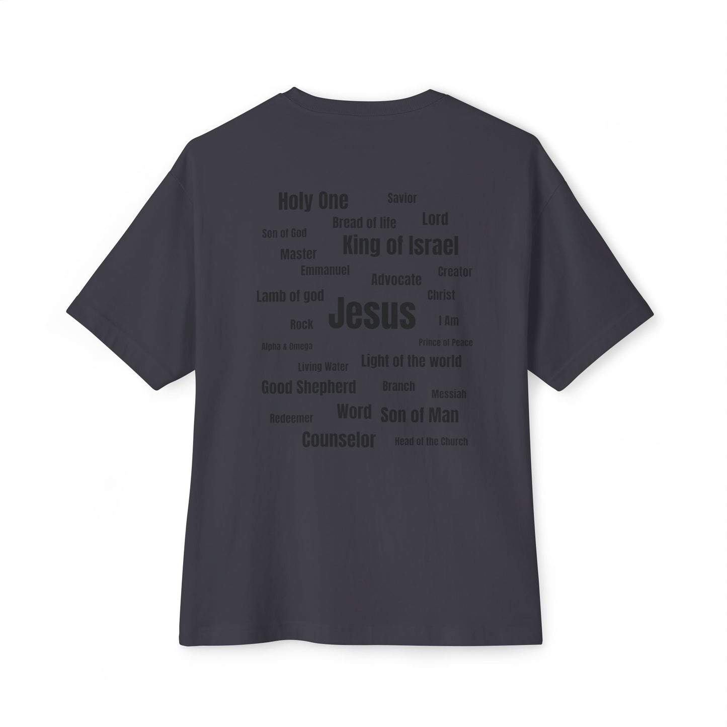 Names of Jesus Oversized Boxy Tee - Stand & Shine Collective